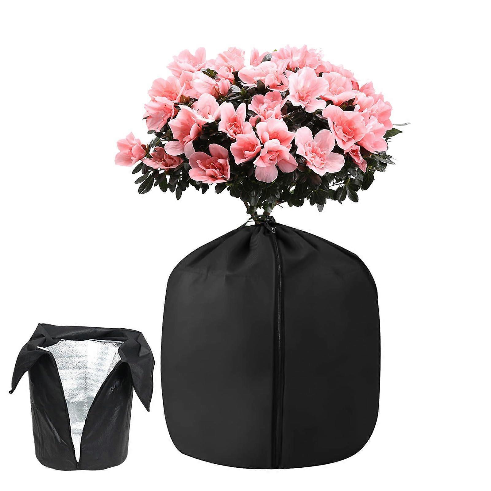 Thermal Pot Protection Plants - Frost Protection Bag 45 x 50 cm with Drawstring and Zip for Potted Plants and Shrubs