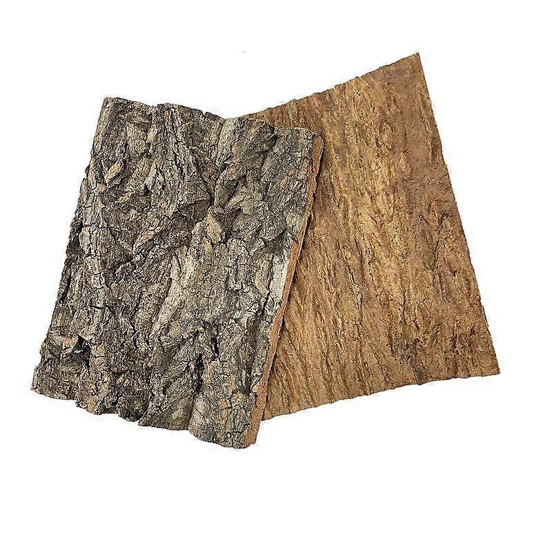2pcs Cork Bark Background: Cork Bark For Reptiles Tank Backdrop Reptile Climbing Wall Terrarium Decor Accessories For Turtle Chameleon Snake