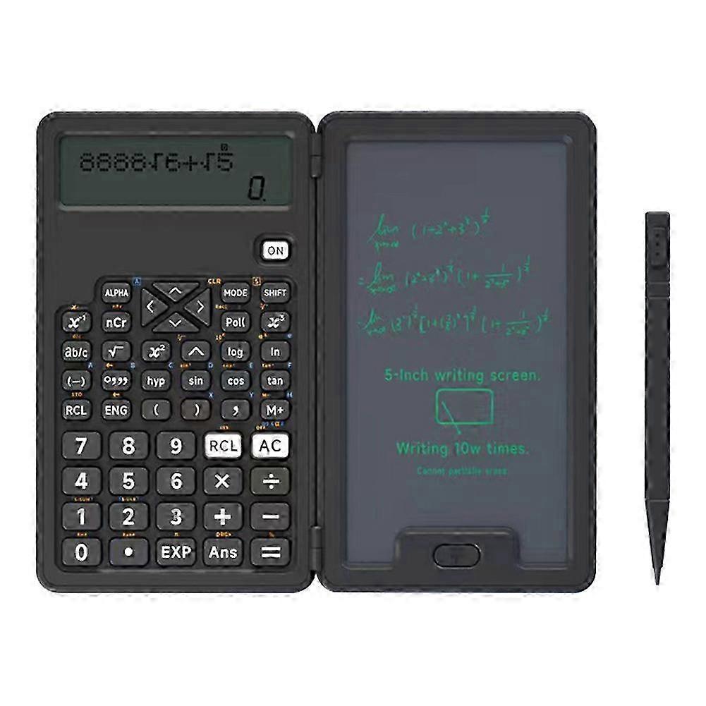 Portable 12-Digit LCD Display Calculator with Writing Board for Office, School, and Home