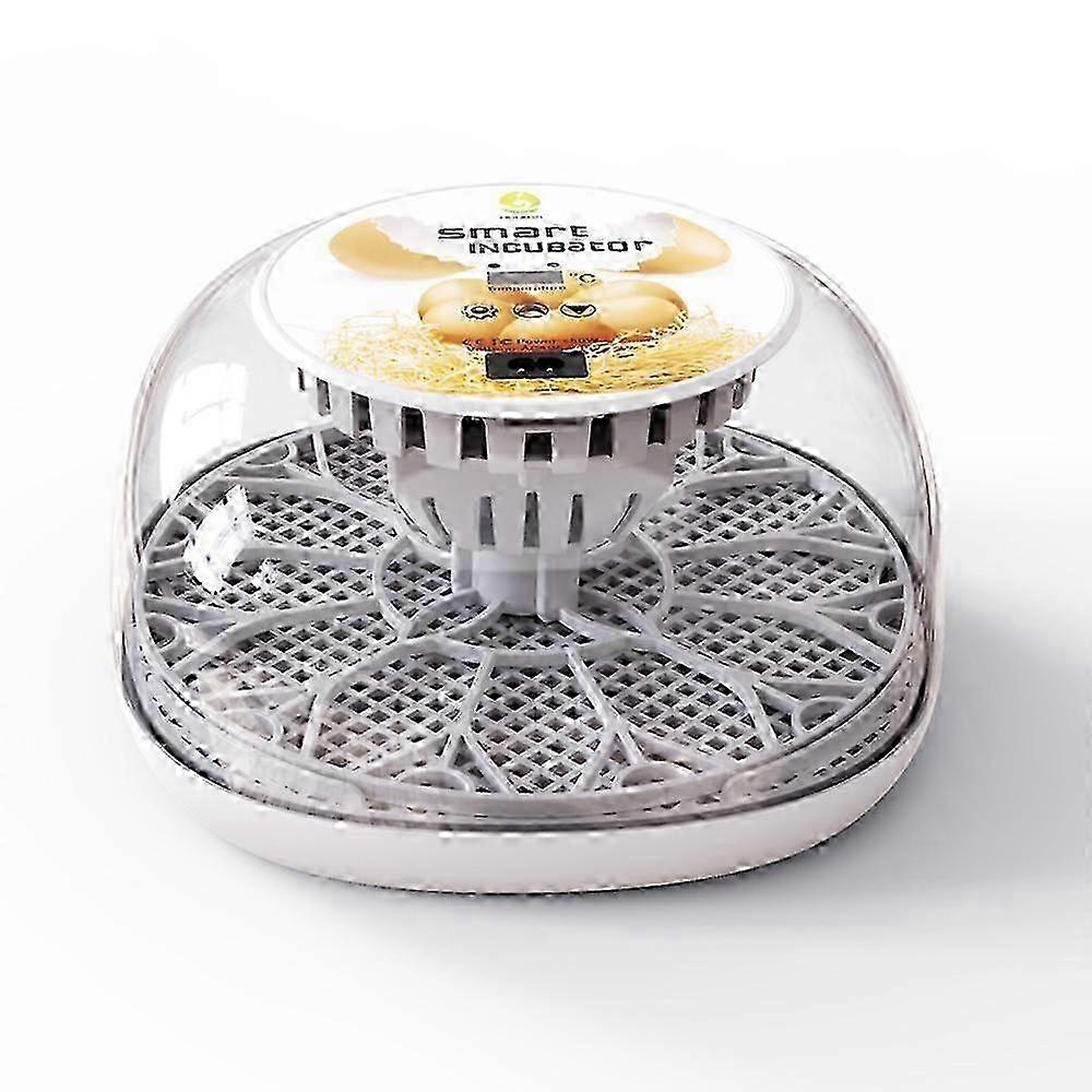 Automatic Egg Turning Incubator with Clear Lid and LED Test Lamp for Hatching 12 Eggs - Poultry Hatcher for Birds and Quail