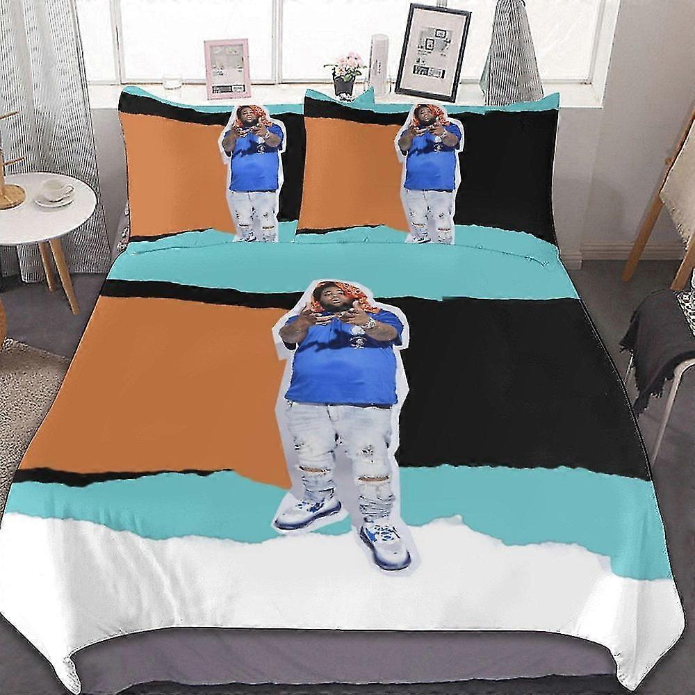 Microfiber Bedding Set with 3D Print, 3-Piece Comforter Set with Duvet Cover and Pillow Shams for Kids