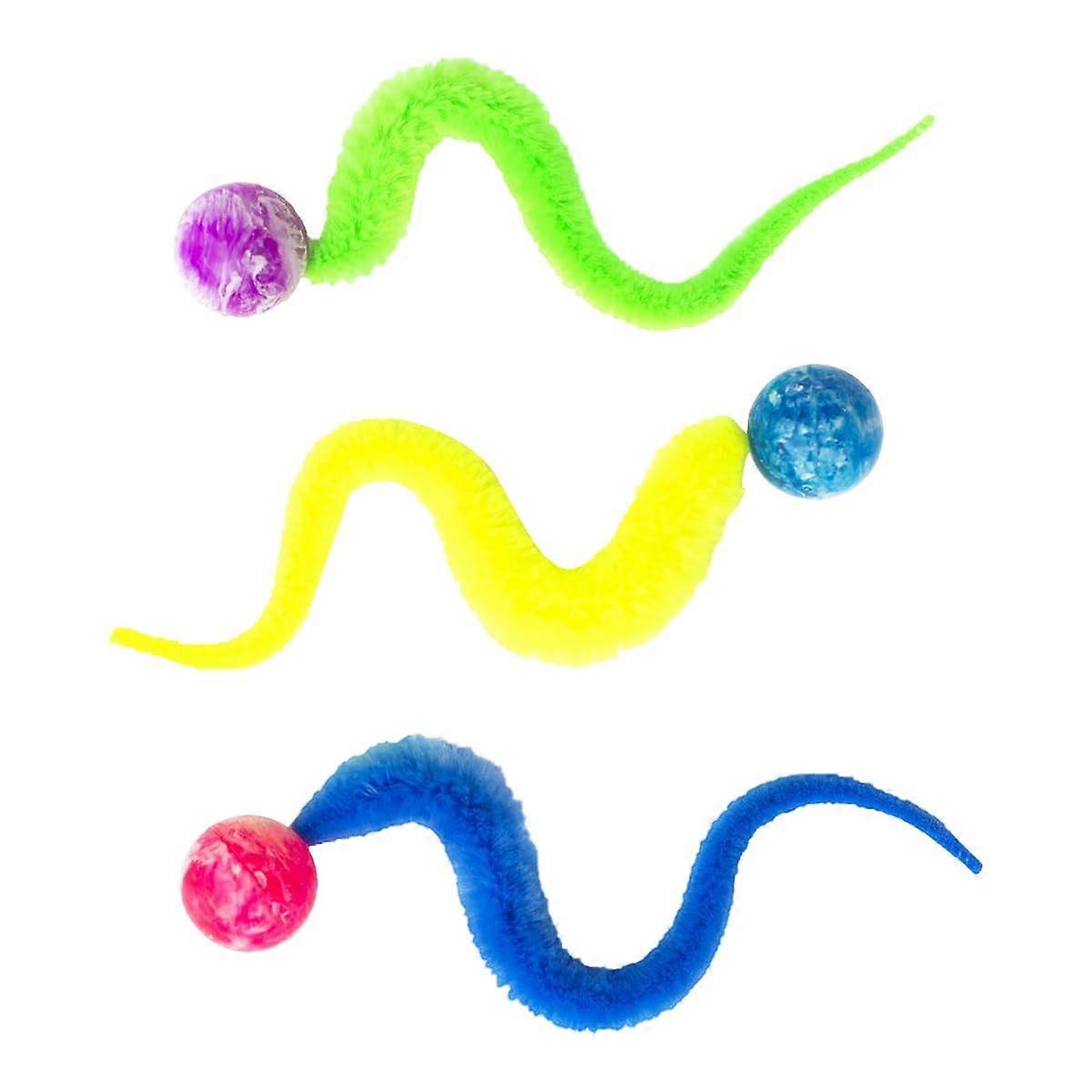 Pack of 3 Fun Cat Toy, Bouncy Ball,  for Cats of All Ages, Interactive Toy for Cats