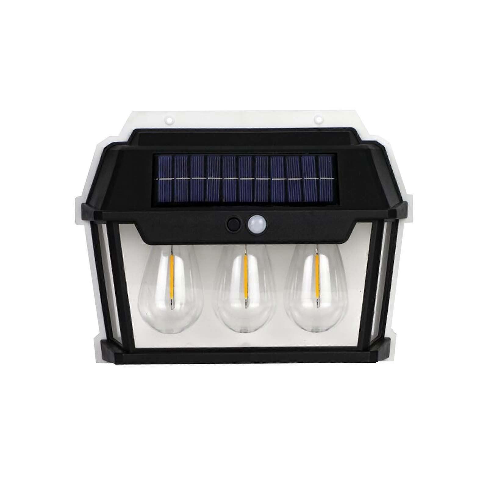 Outdoor Solar Lamp with Motion Sensor, IP65 Waterproof LED Security Light for Stairs, Fences, Patios, and Decks