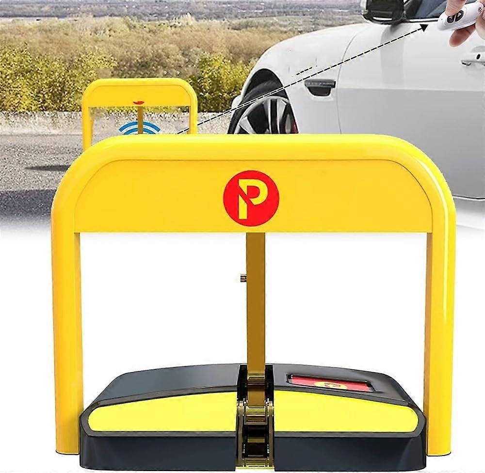 Automatic remotecontrolled parking barrier for improved car and space saving in driveways