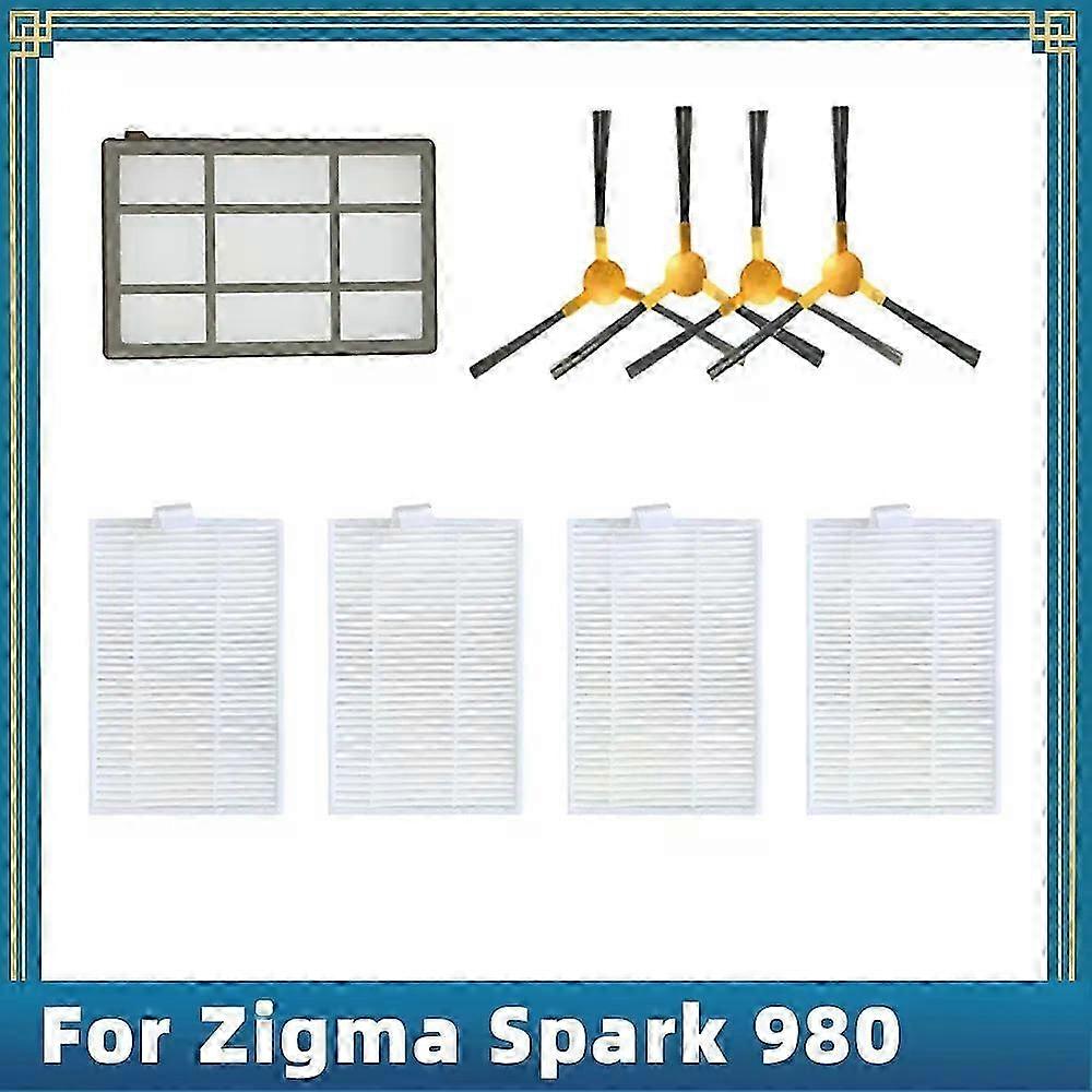 Replacement Compatible Accessories for Robot Vacuum Cleaner - Side Brush, Hepa Filter, Primary Filter