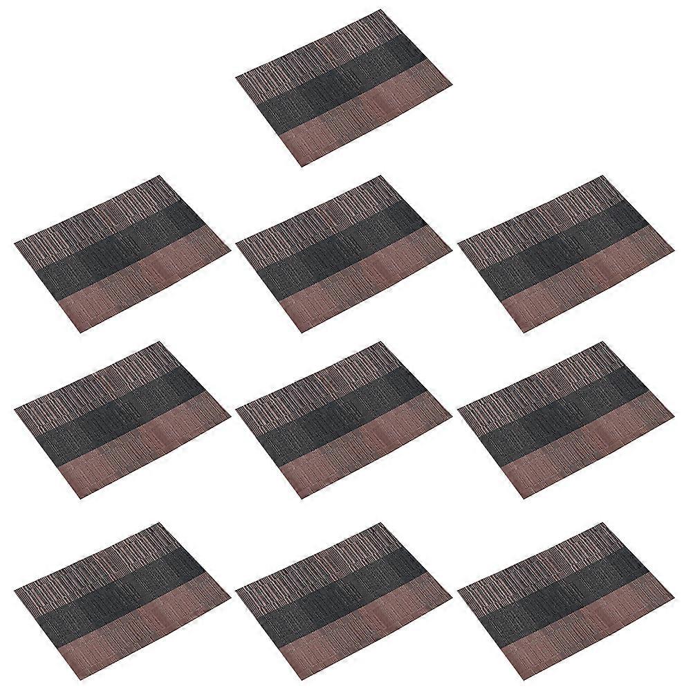 Pvc Plate Mat Insulate Protect Table Decorate Home Decoration 45x30x0.1cm 10Pack