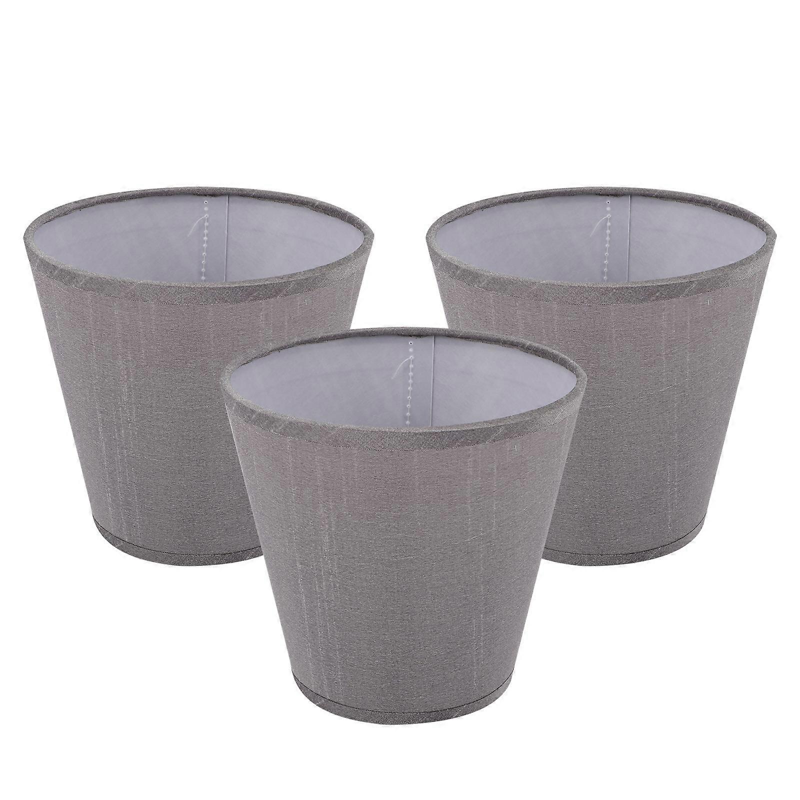 3pcs Clip Cloth Lampshade for Table & Floor Lamps, Metal Frame Cover, Easy Install, Durable Replacement for Bedroom & Living Room