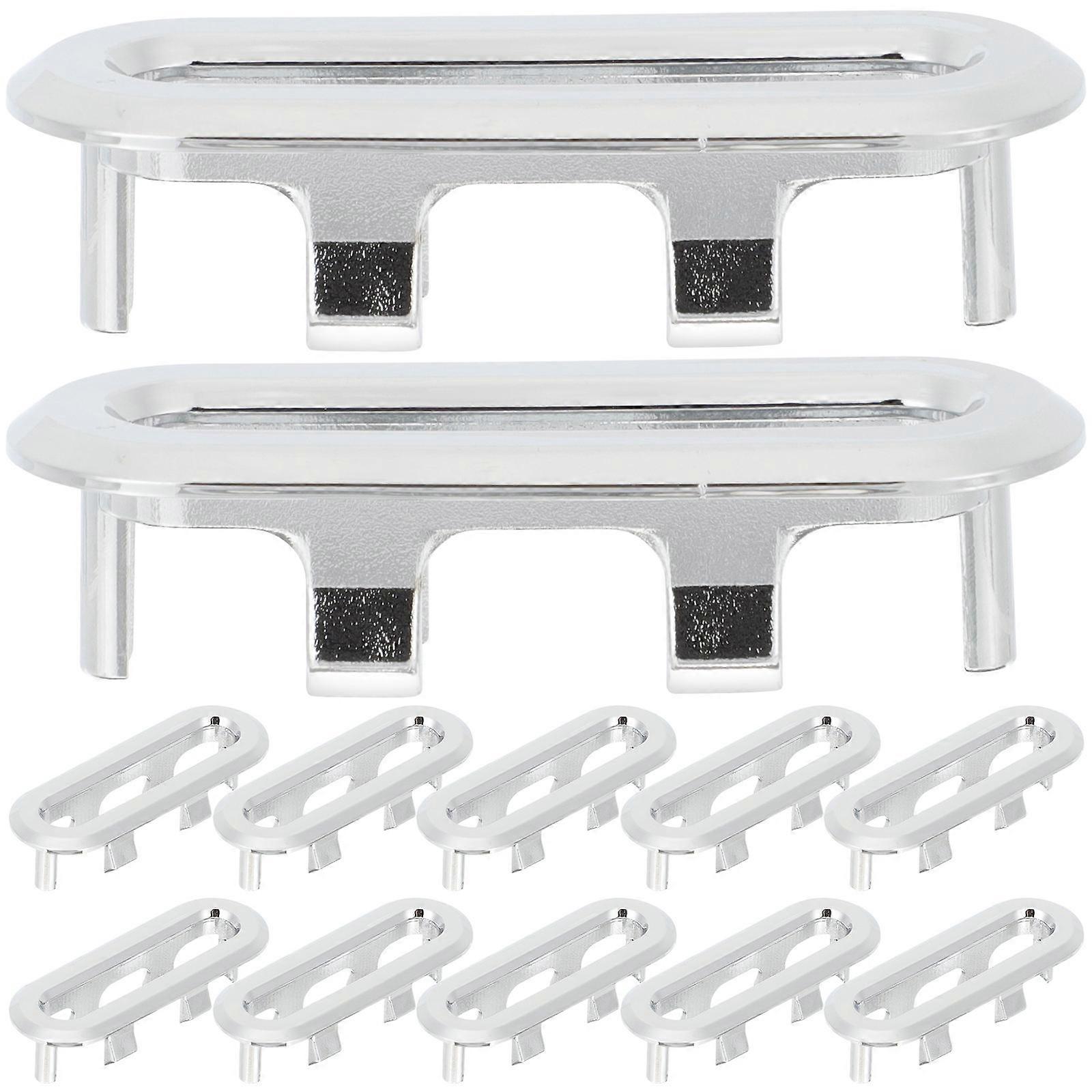 Oval Plastic Bathroom Sink Overflow Covers – Corrosion Resistant Drain Caps for Kitchen and Washbasin – Small Design to Prevent Blockage