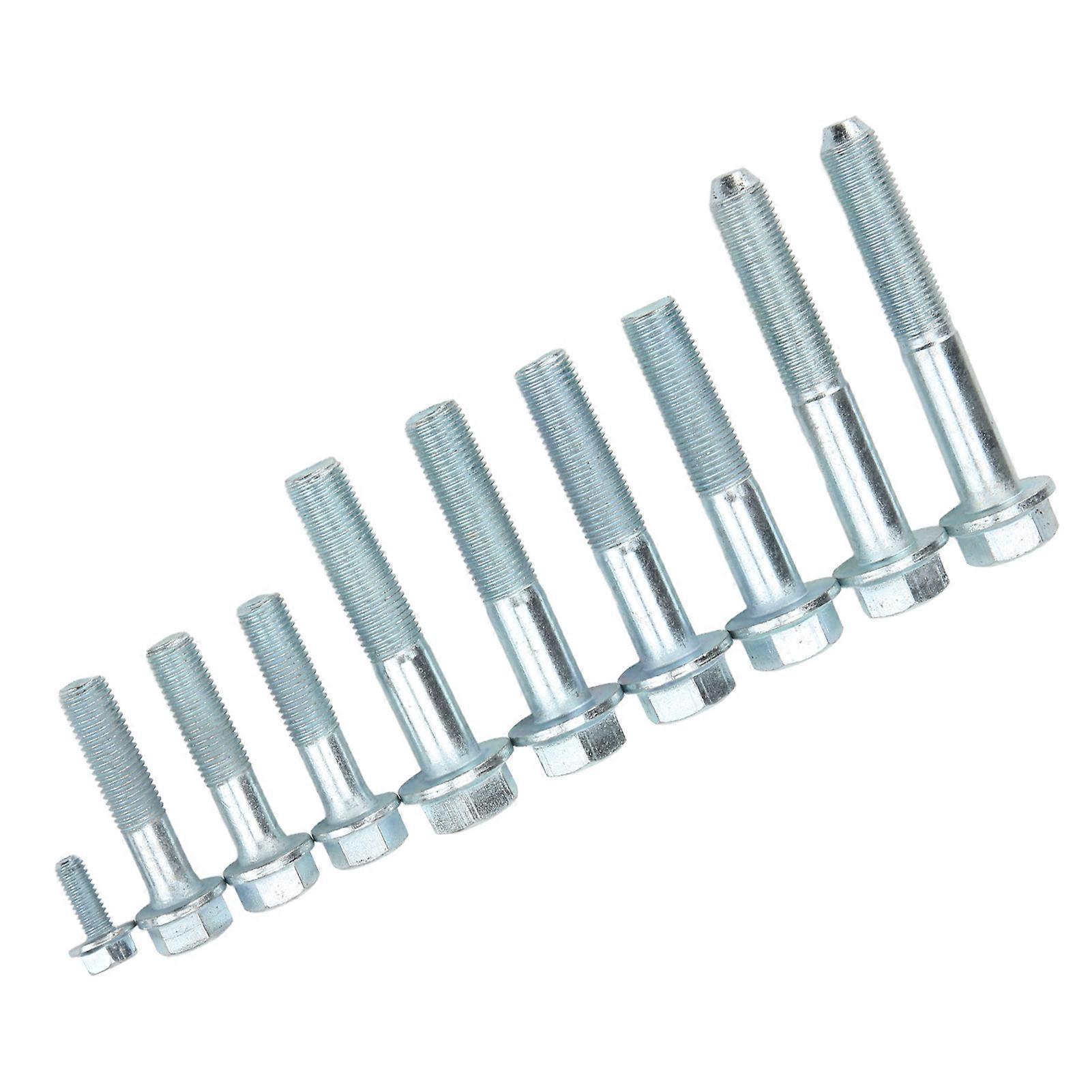 10pcs Transmission Bolt Kit Bell Housing Starter Bolts Replacement for Acura K20 K24 Engine