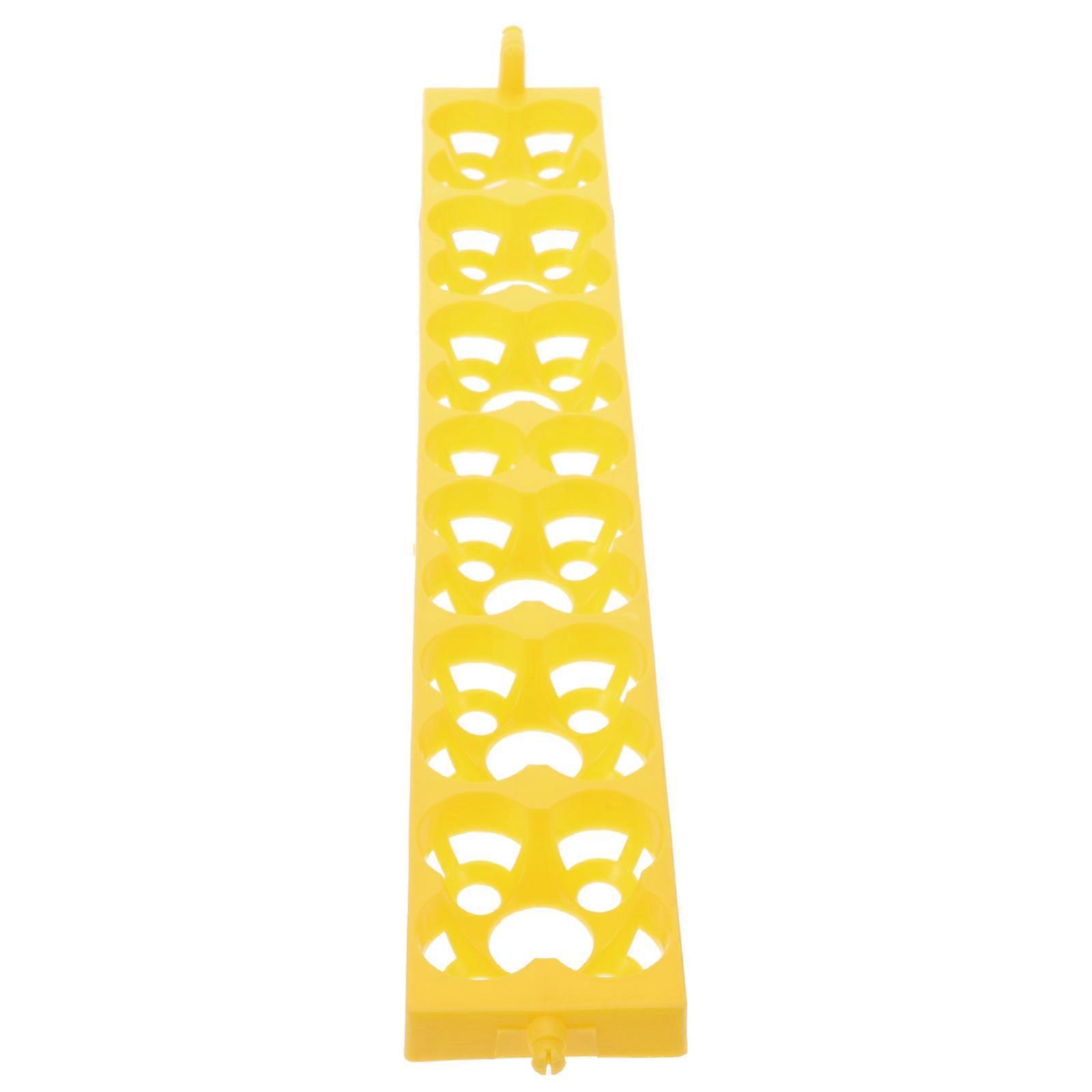 Chicken Incubator Tray Automatic Egg Turning Even Heating Hatching Enhancement Yellow 41.50X6.00X1.50CM 1Pack