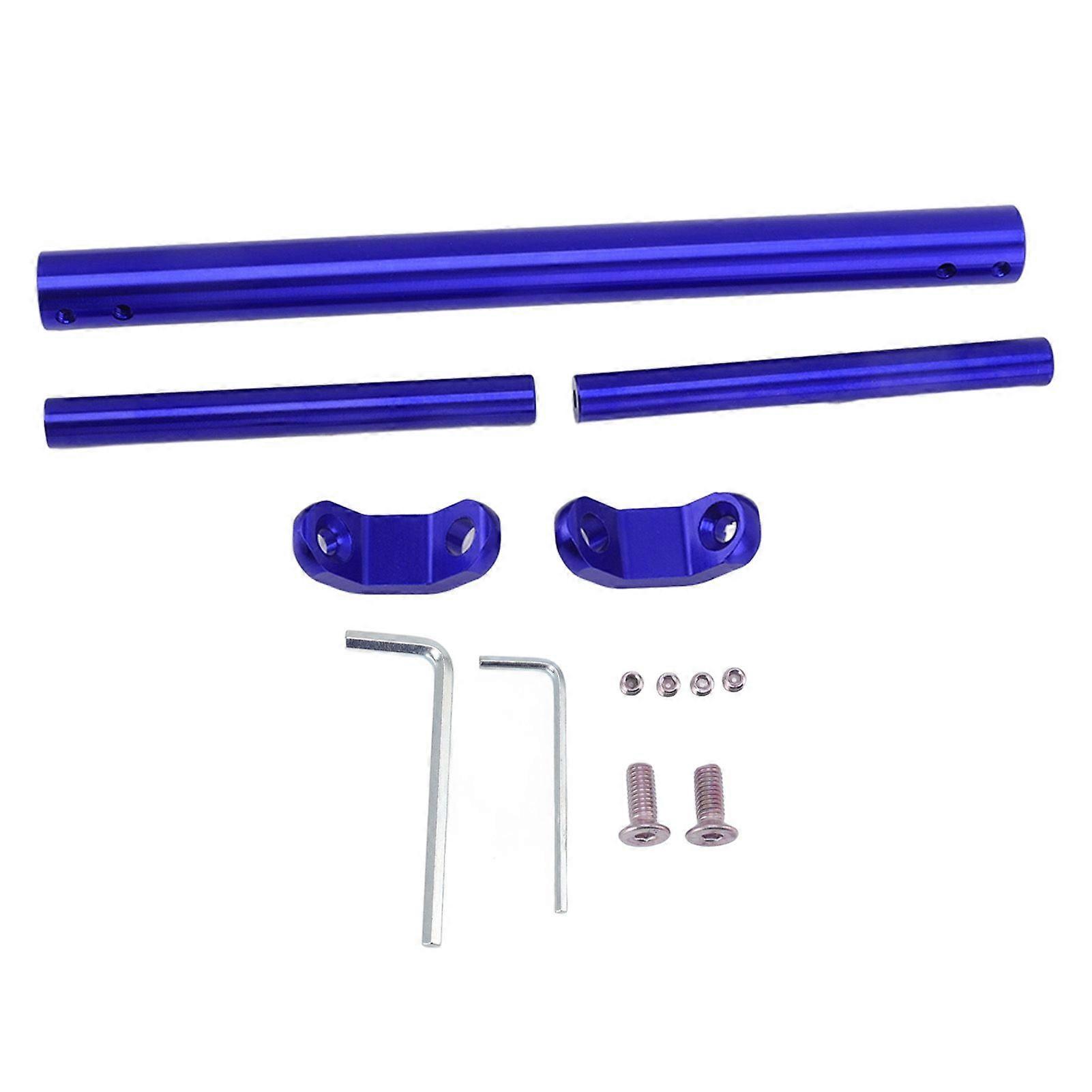 دراجة نارية كهربائية المقود موسع الرؤية الخلفية مرآة ثابت تمديد قوس سبائك الألومنيوم شريط التوازن قوس أزرق YMQX)