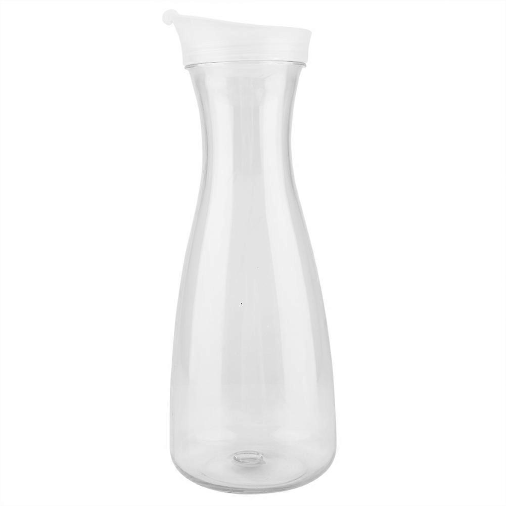 1000ml Acrylic Transparent Juice Bottle Water Jug Ice Cold Juice Jug with Lid for Bar Home Use