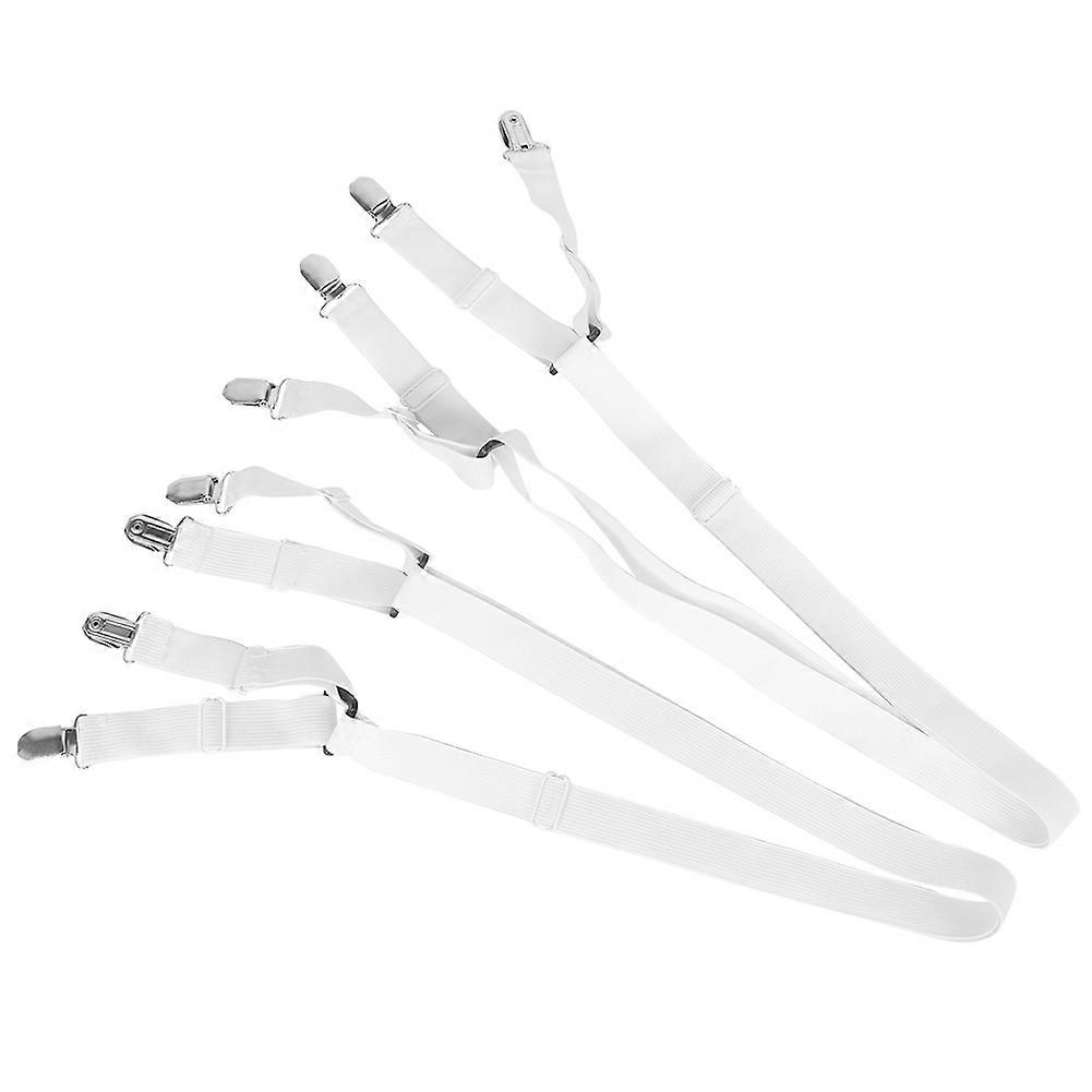 2 قطع حامل ورقة السرير المضادة للانزلاق تحديد مشبك قابل للتعديل أشرطة مرنة مقاطع