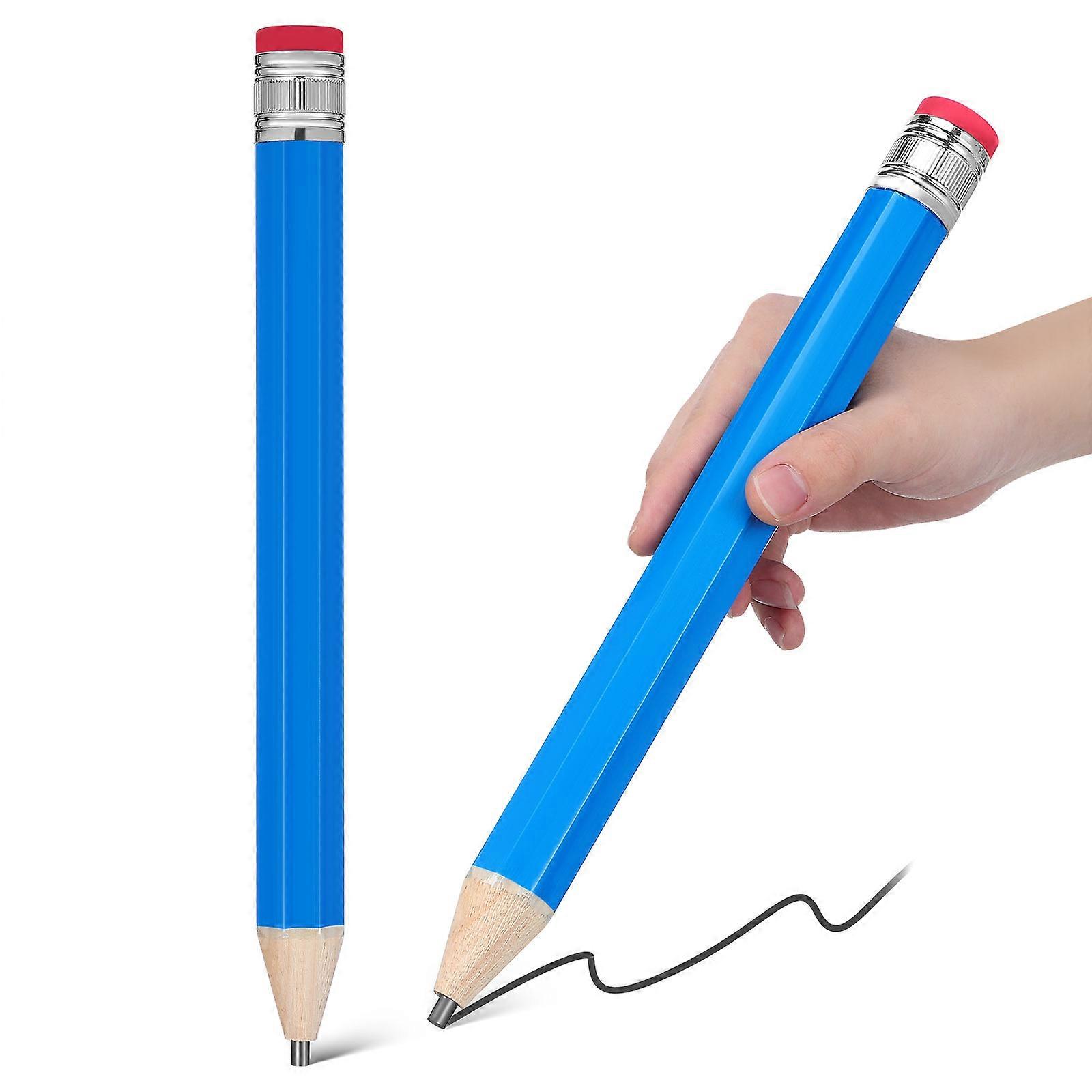 أقلام رصاص خشبية جامبو أدوات كتابة عملاقة قلم رصاص زخرفي كبير الحجم لرسم اللوازم المدرسية تصميم فريد من نوعه لافتة للنظر