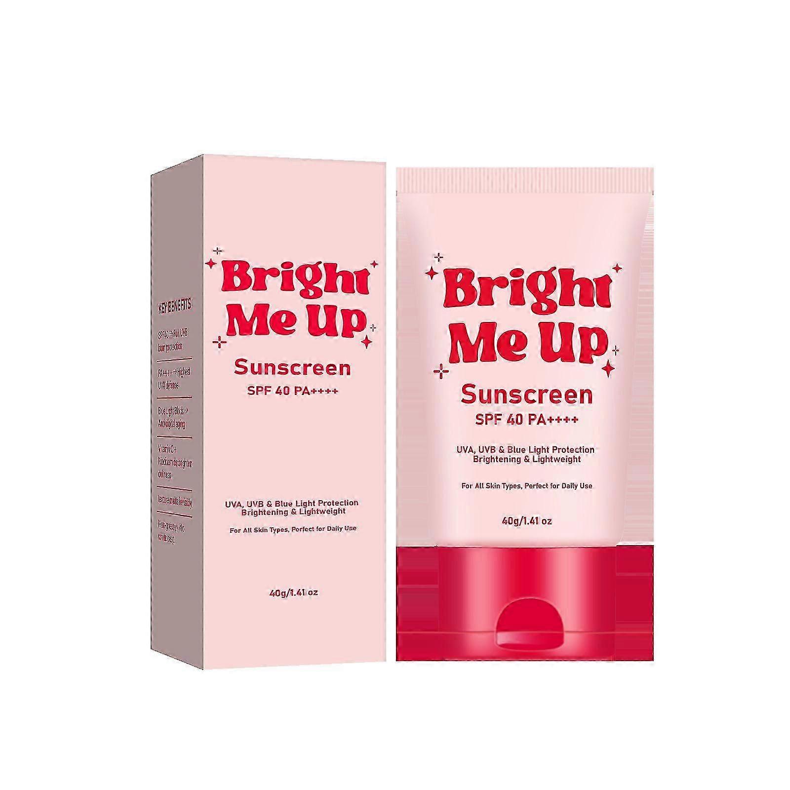 Sunscreen SPF 40, UV Defense Calming Tone Up Sunscreen, Non-Nano Zinc Oxide, Reef Safe, Chemical Free, Non-Greasy, Sunscreen SPF40