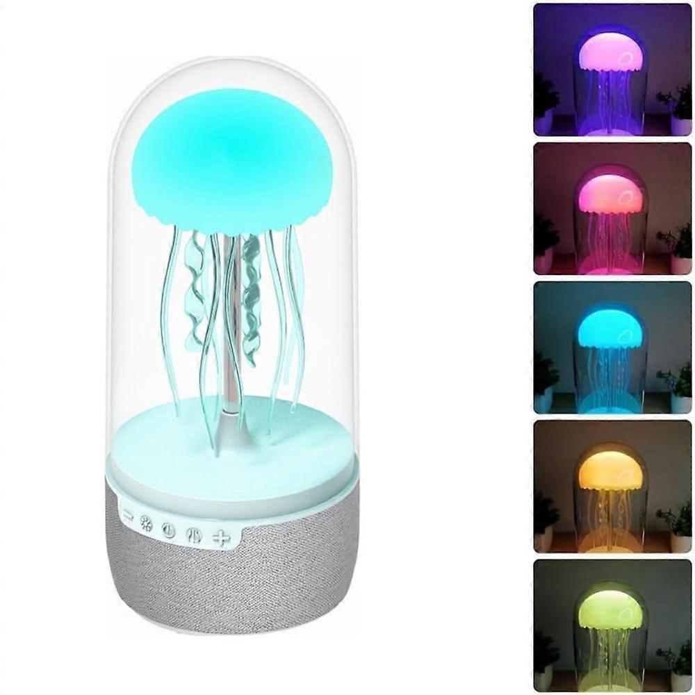 Children's Night Light with Bluetooth Speaker, Jellyfish Bedside Lamp, LED Speaker