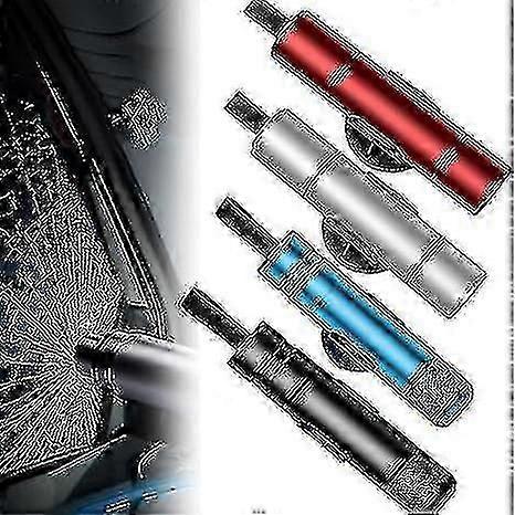 Glassknuser, bilnødsituasjon 2-i-1 vindusbryter og setebeltekutter, rømningsverktøy for kjøretøy