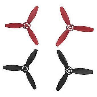 4PCS geeignet für Parrot Bebop 2 Drohne Propellerblätter Drohnenzubehör Schwarz + Rot