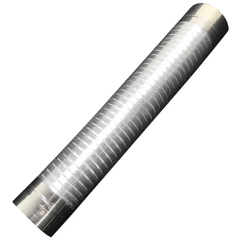 مرنة مدخنة المداخن الأنابيب العادم المعدني الفضة 56.00X10.00X10.00CM تهوية المستخدمين المنزليين 1 مجموعة