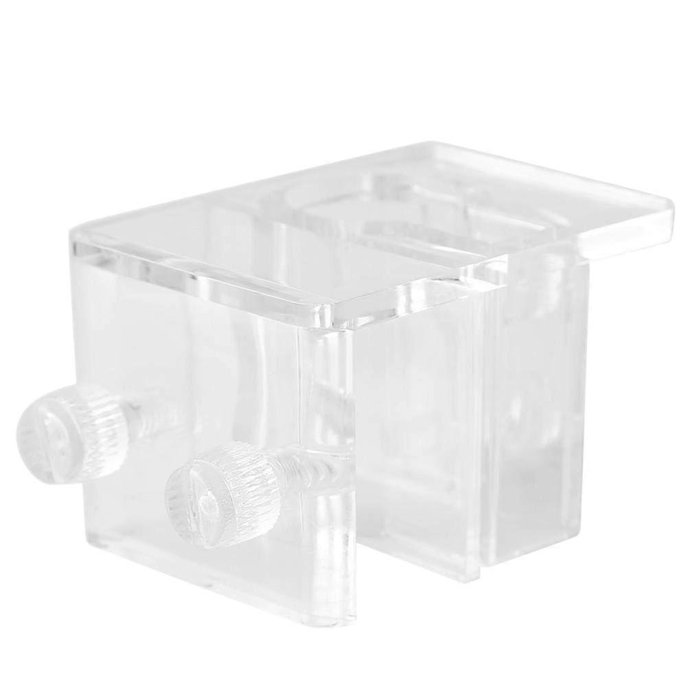 Acrylic Fish Tank Fixed Clip for Hose Tube Mounting Easy Install 6x3.5x4cm Transparent