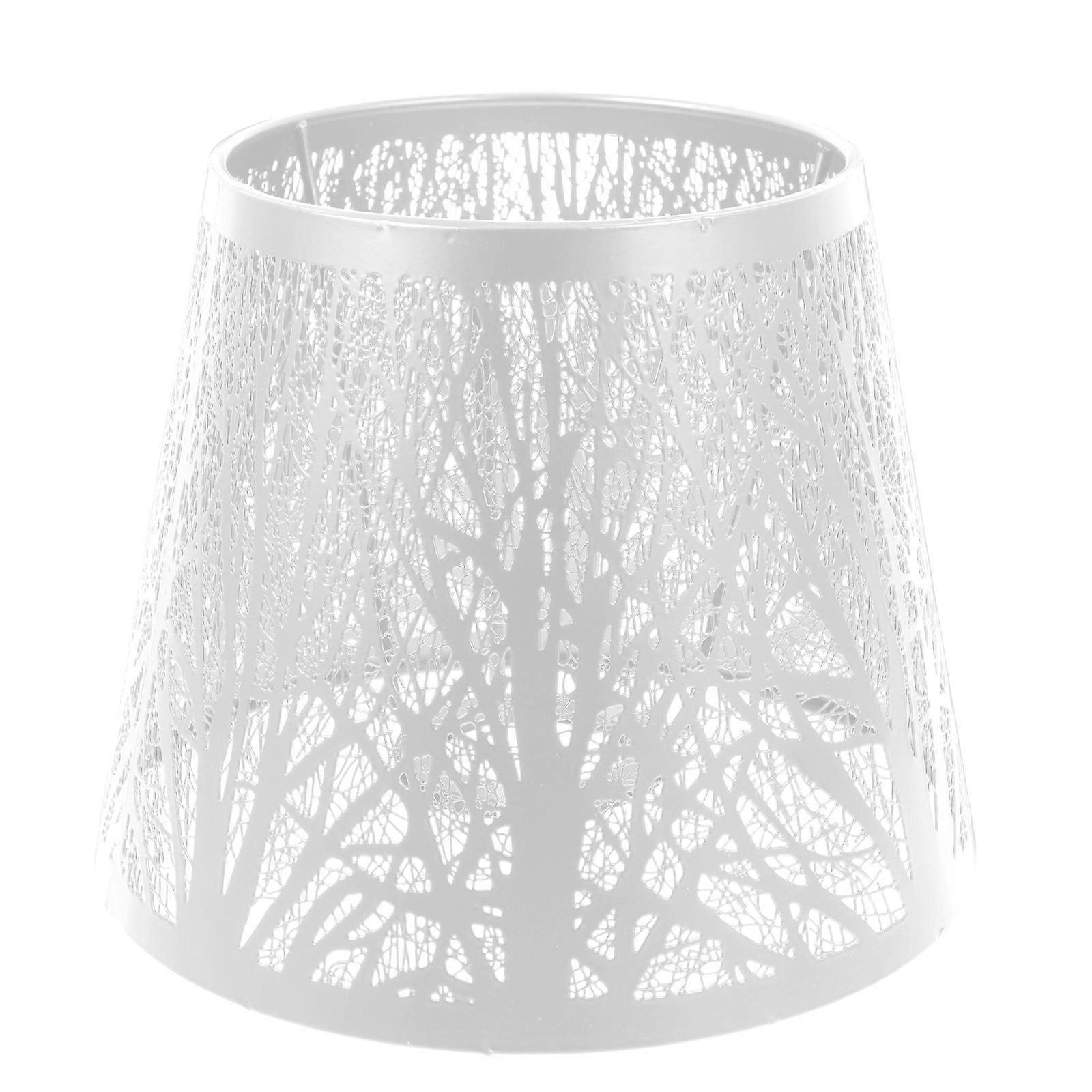 Tree Shadow Lampshade Creative Light Cover Chandelier Accessory Decor White 19x19x15cm Soft Light 1Pc
