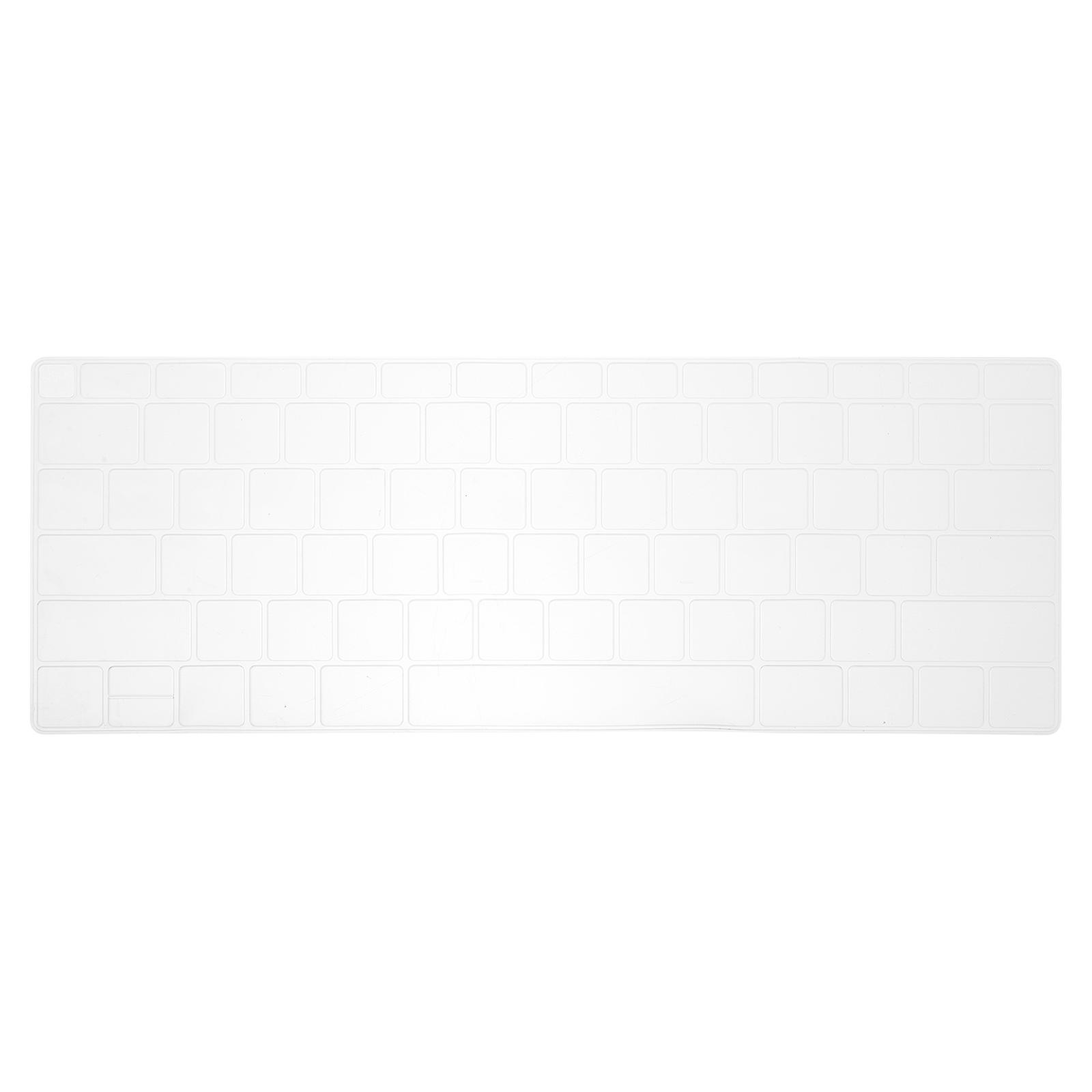 Removable Silicone Keyboard Protective Film Flat Transparent Keyboard Protector for Laptop Users 32.5x13.3x0.15cm Dustproof 1Pack