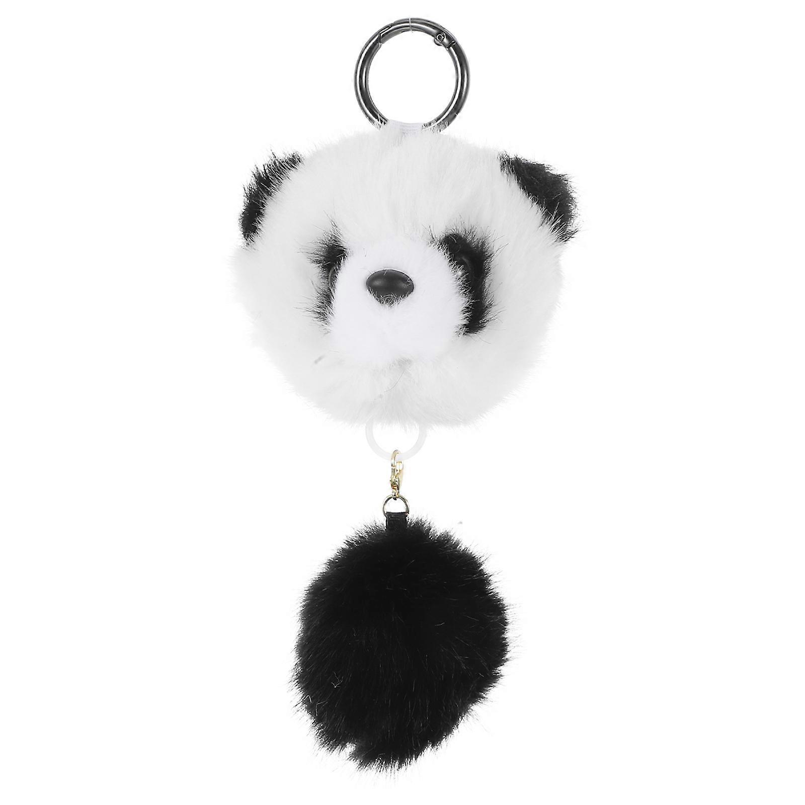 Cute Panda Plush Keychain with Adorable Design for Bag Charm or Keyring Use Multi Color