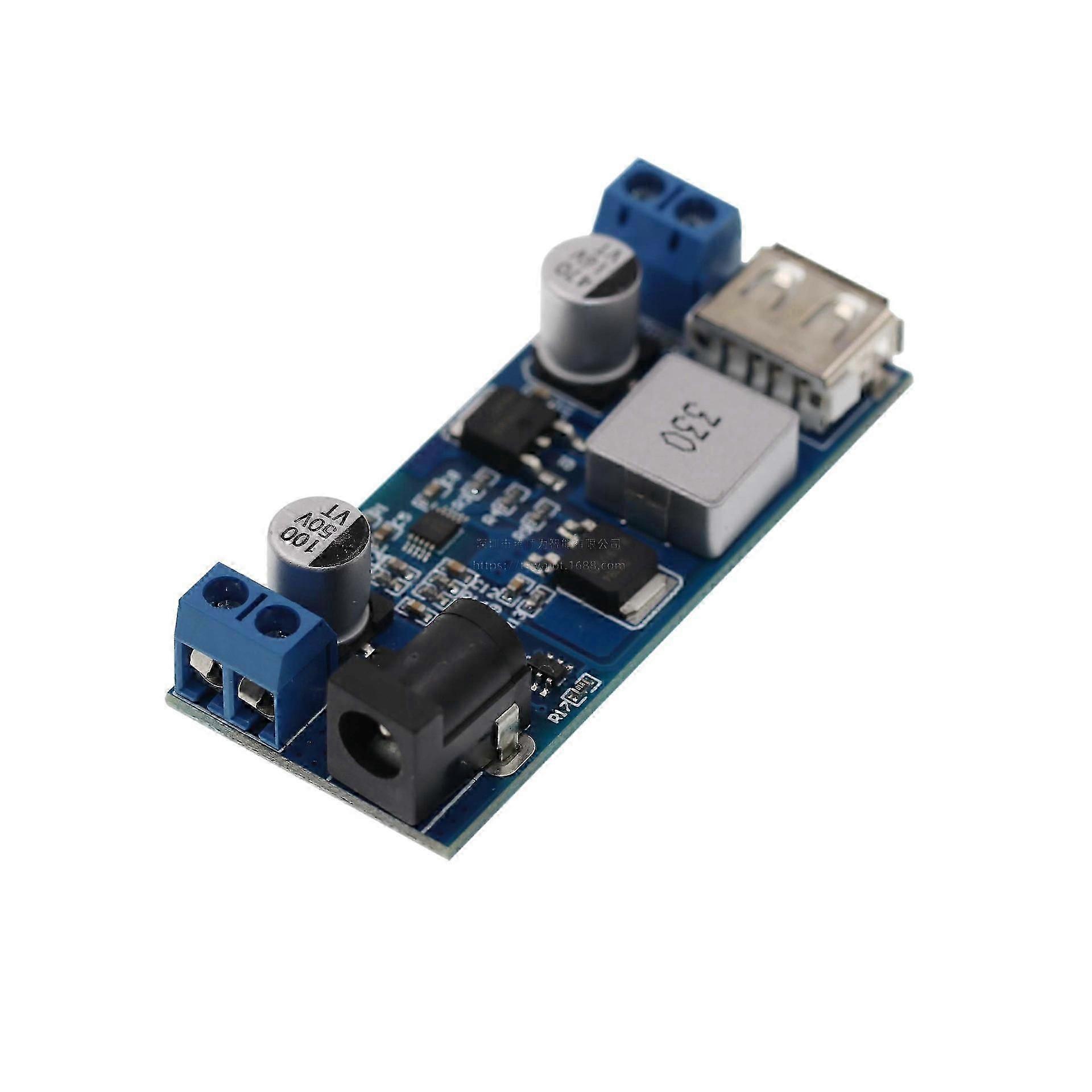DC 12V 24V to DC 5V 5A Buck Converter Module, 9-36V Step Down to USB 5V Transformer Dual Output Voltage Regulator Board