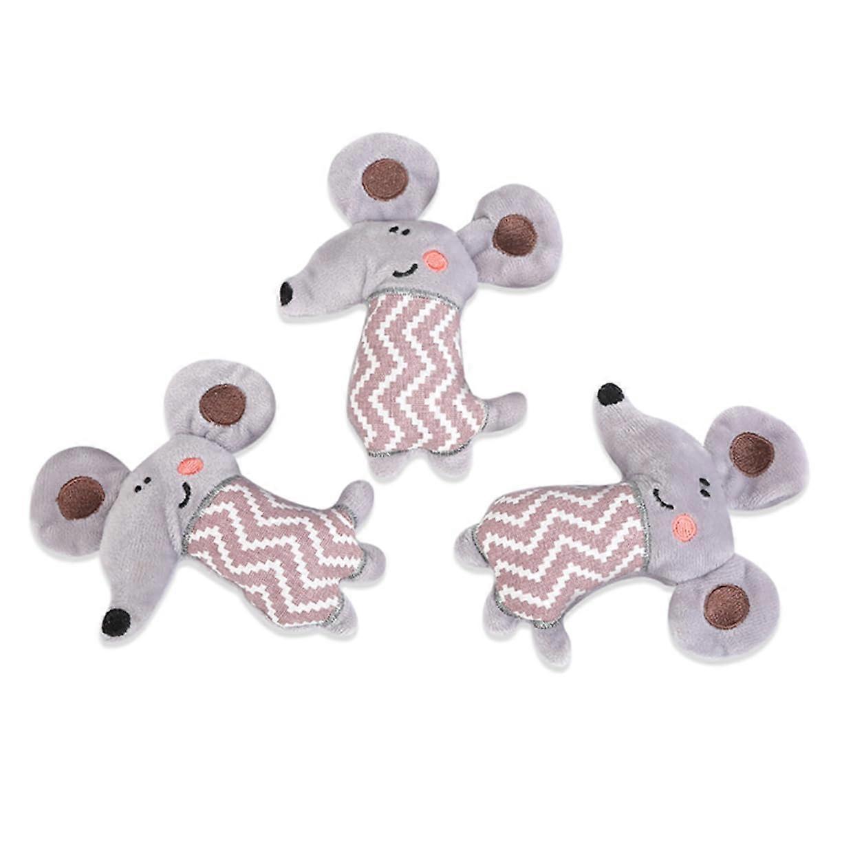 Cat Toy Set - 4 Pieces Plush Material Safe for Cats, Soft and Durable Pet Supplies for Interactive Play