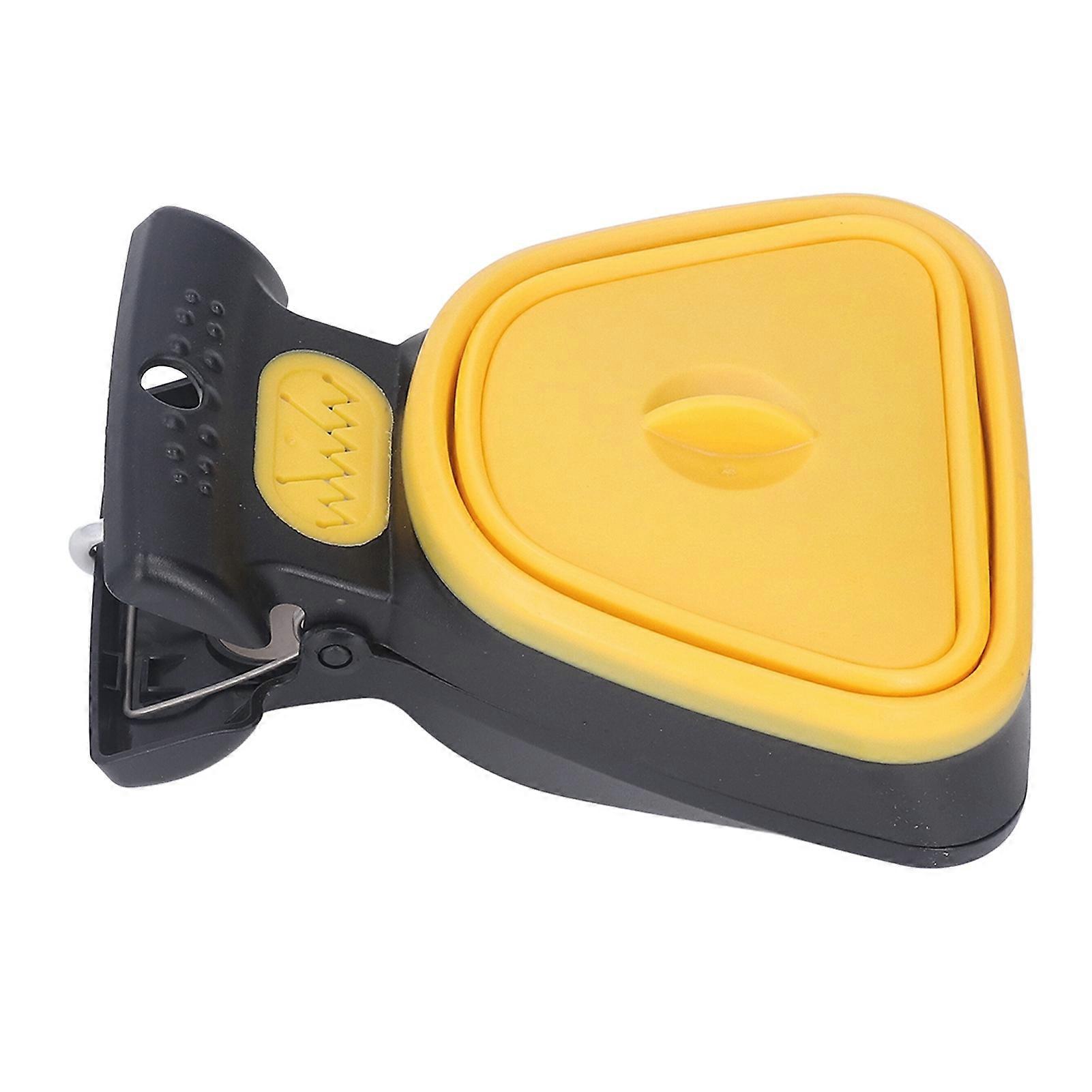 Dog Pooper Scooper Portable Poop Scooper Handheld Size Pup Poop Scoop With Garbage Bag Yellow 