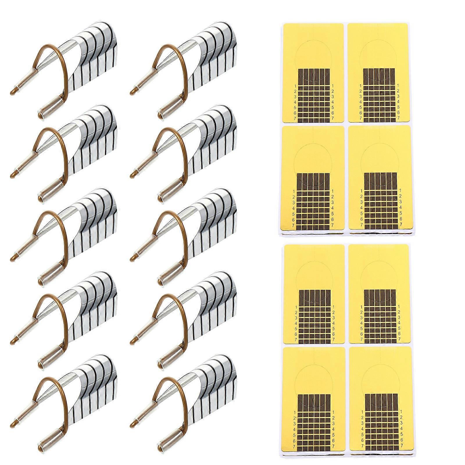 Nail Forms Stickers Adornment Stylish Nails Women Manicure Extension 4x2cm 1 Set