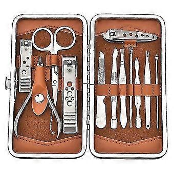 Nail Clippers Manicure Set Grooming Kit For Thick Nails Cuticle Remover Toe Nail Toenail Care Cutter Pedicure Travel Tool Kit Set Men Women
