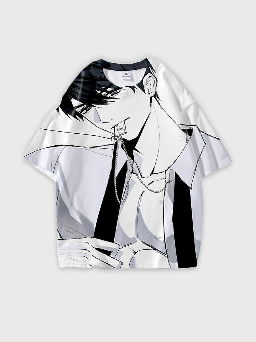 T-shirt short sleeve round neck summer casual loose E907