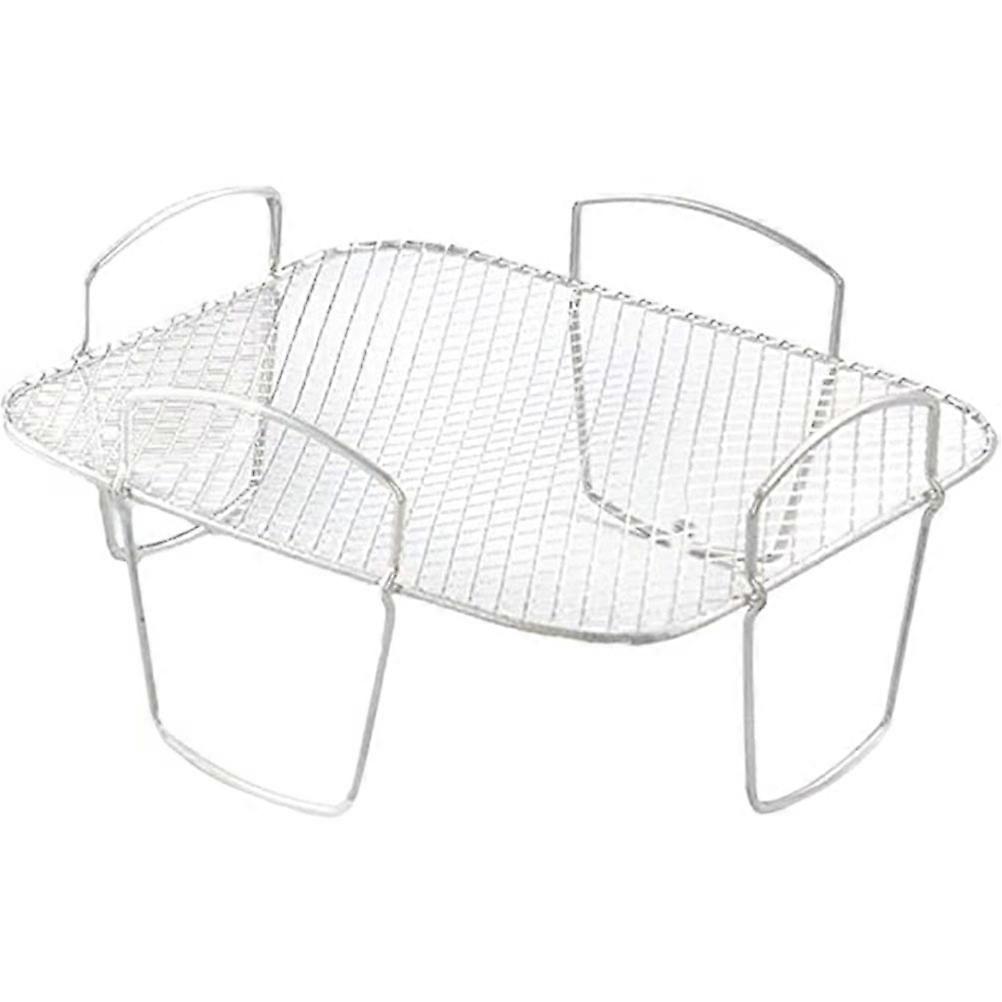 Stainless Steel Air Fryer Rack Multi purpose Grilling & Steaming Accessory for Roasting, Baking and Drying Compatible with Air Fryers, Pressure