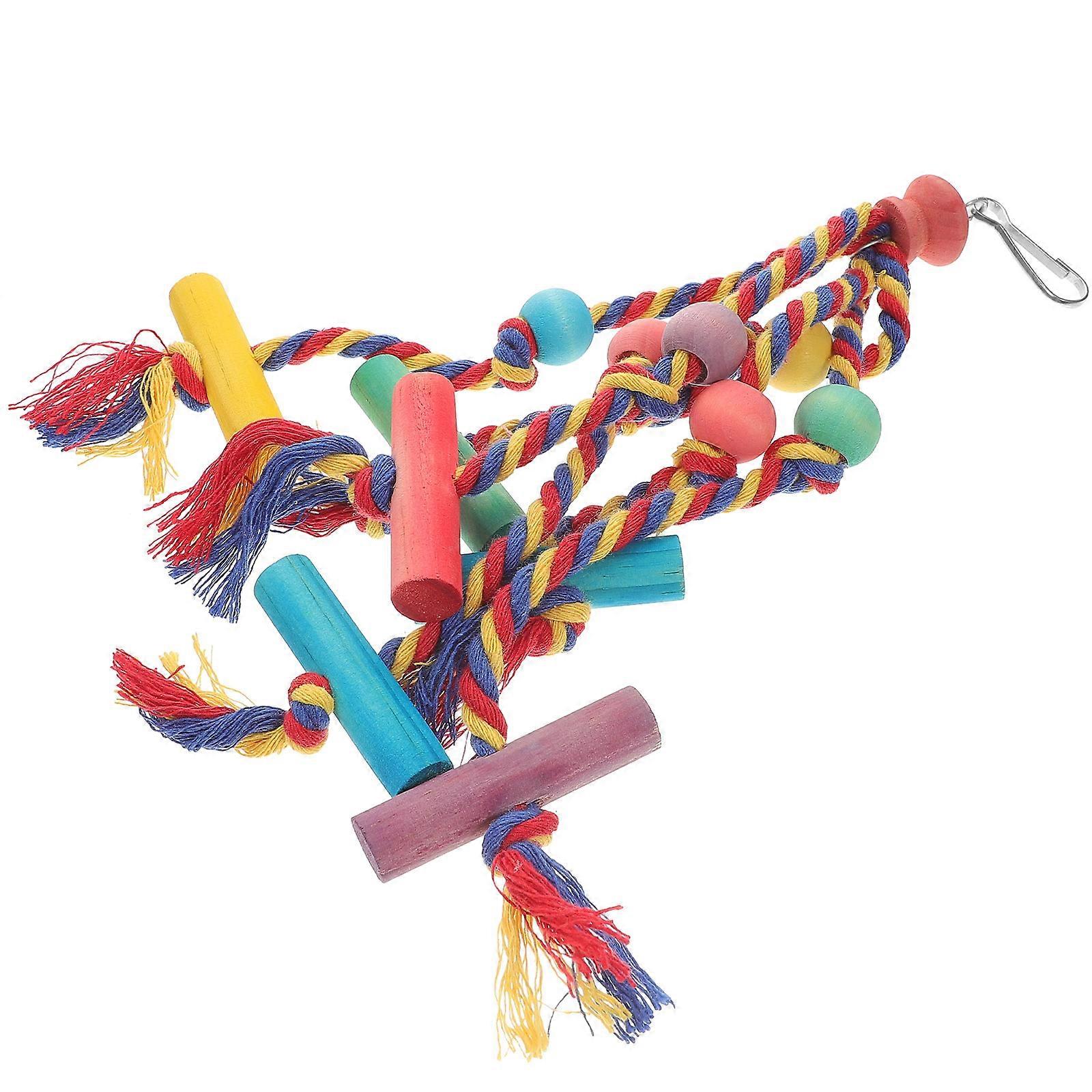 Parrot Chewing Toy, Bite Resistant Hanging Plaything for Birds – Durable Molar Toy for Foraging and Boredom Relief for Parrots and Birds