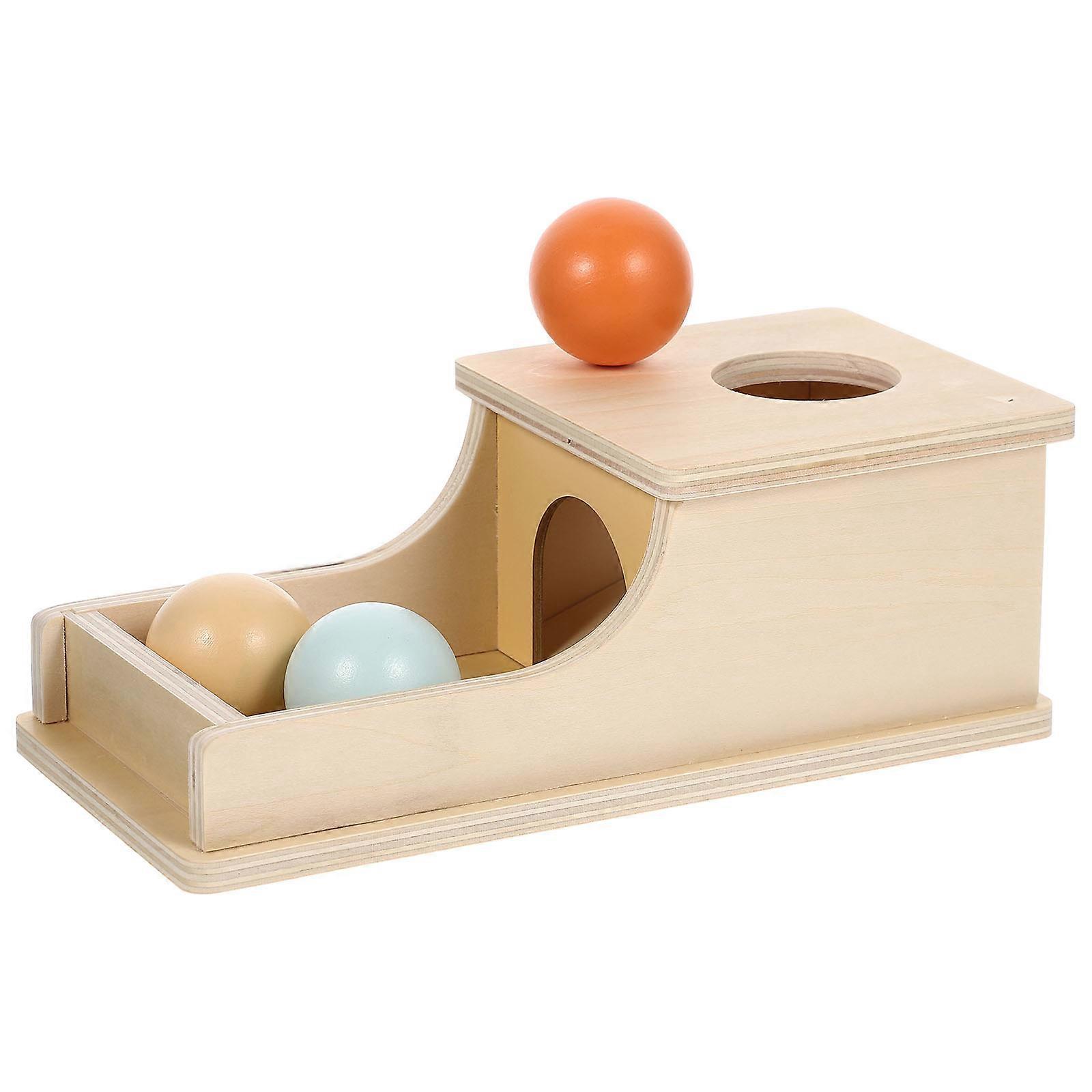 Wooden Coin Box for Preschool Learning – Enhances Color Cognition, Shape Recognition, and Fine Motor Skills Development
