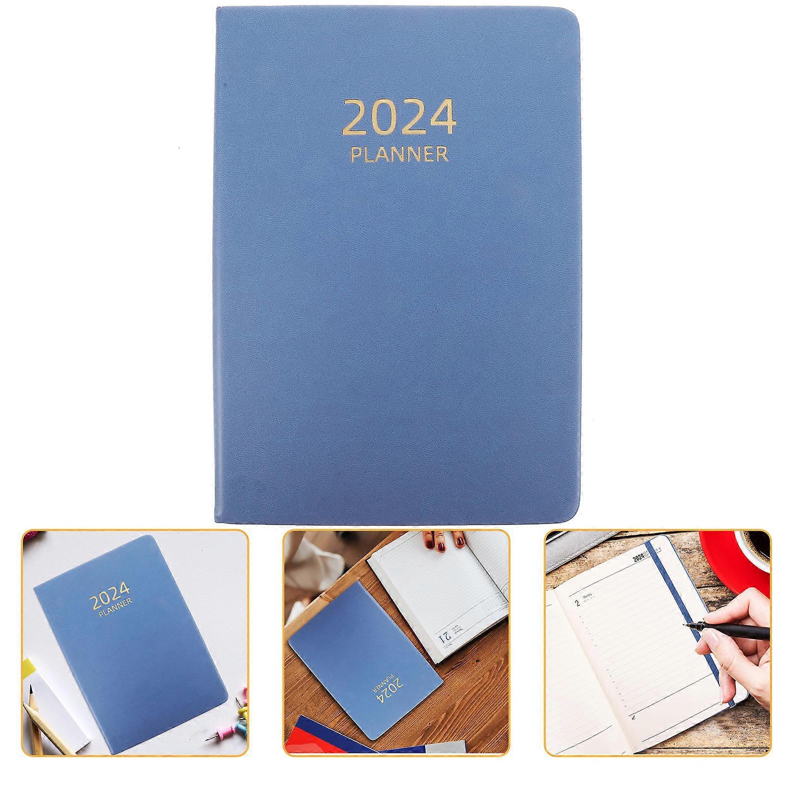 Work Notepad Study Planner For Home Use A5 Sky-Blue Simple Design Scheduling 1Pack