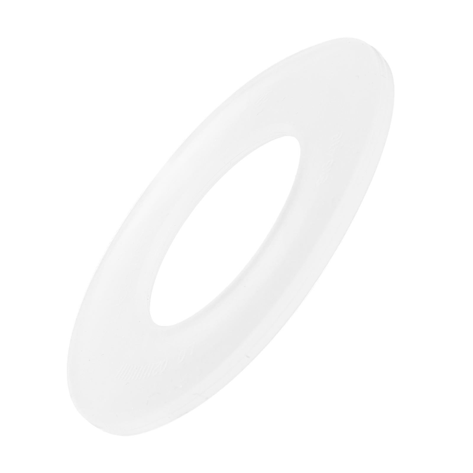 Silicone Toilet Flush Valve Seal Replacement Part for Bathroom White Leak Prevention and Easy Installation