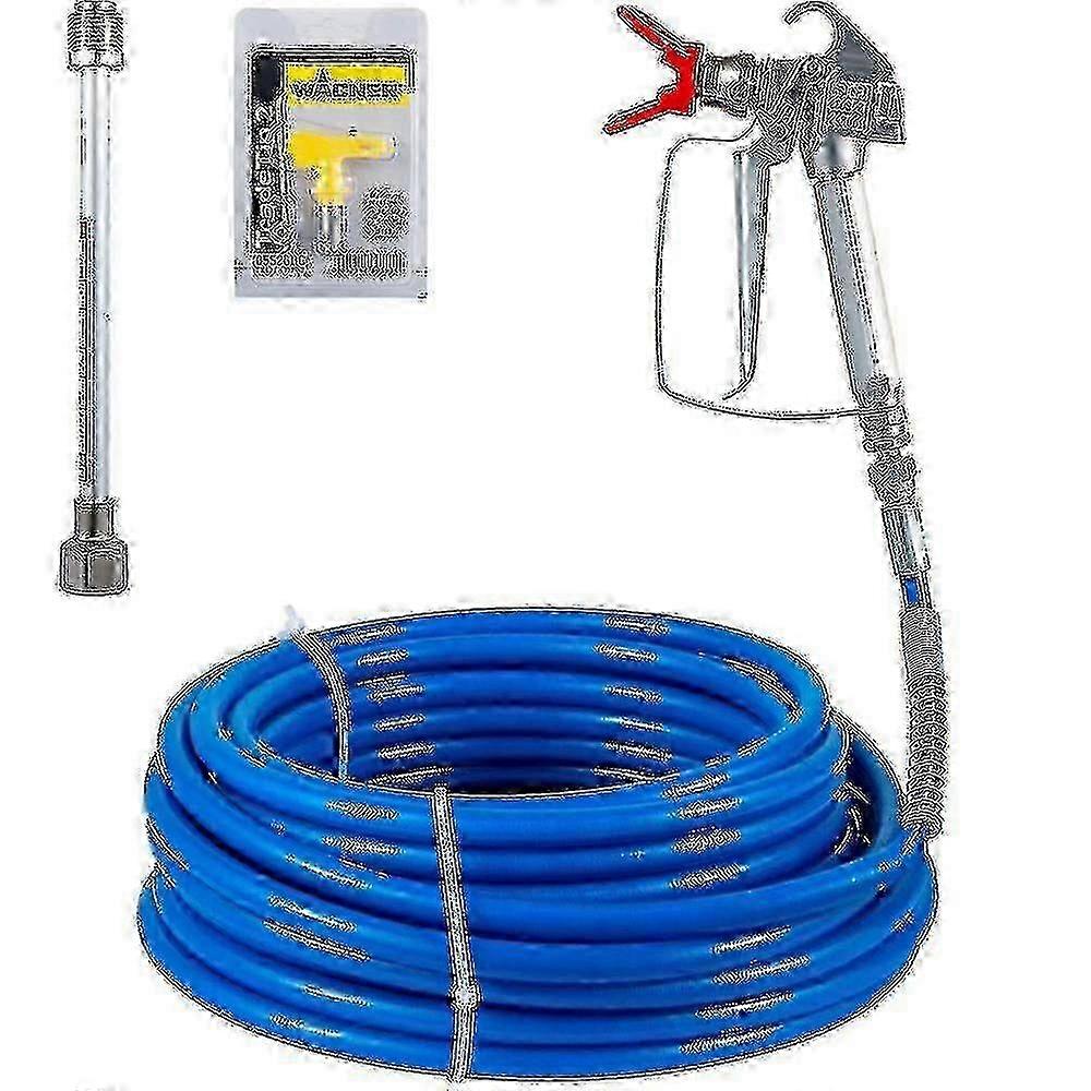 3600psi Airless Paint Sprayer Gun with 15m Hose Kit & 517 Tip hwy