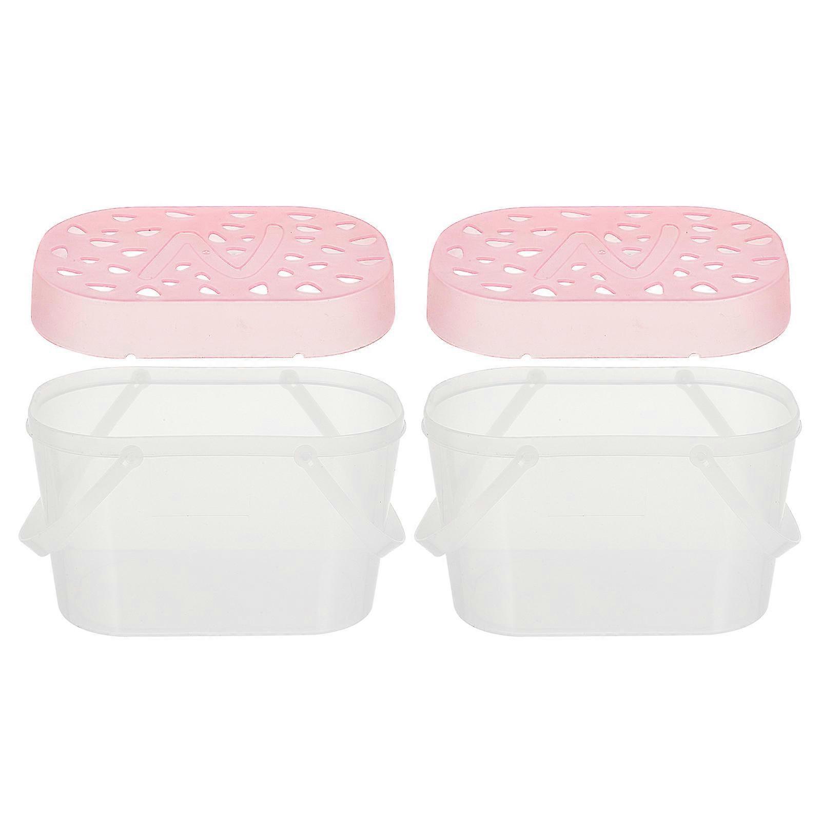 Portable Hamster Boxes Reptile Carrying Cases Lightweight Small Pet Travel Accessories with Lid