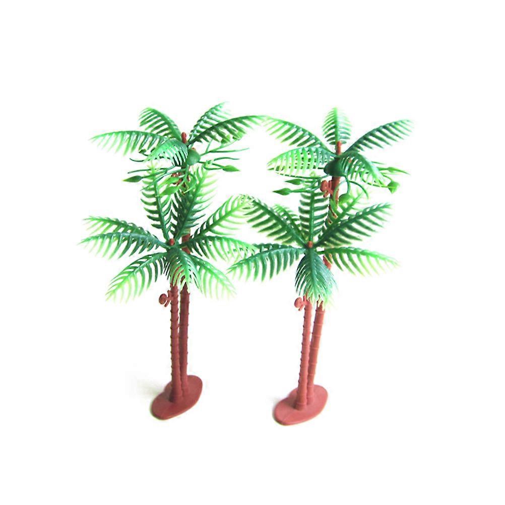 Multi Color Palm Model Tree for Decoration Made of PP with Realistic Design 14cm