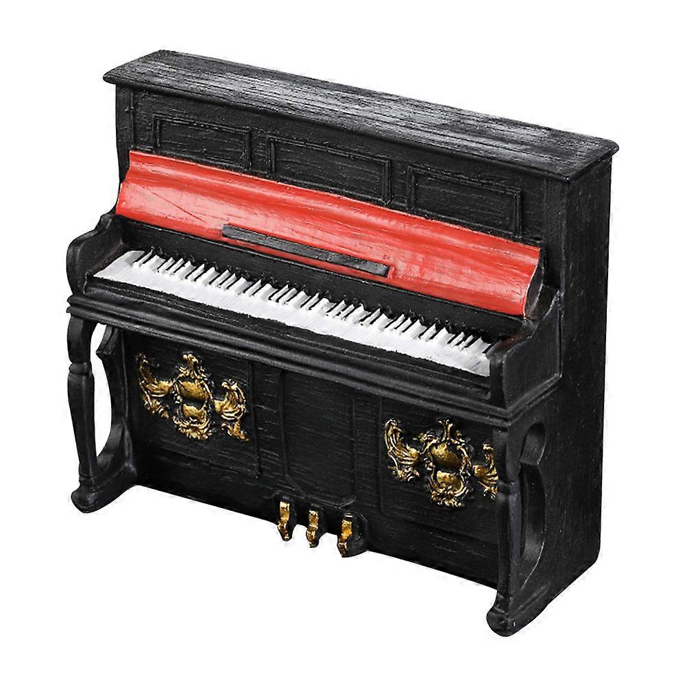 Retro Style Piano Adornment Mini Resin Piano Figurine Decorative Piano Ornament