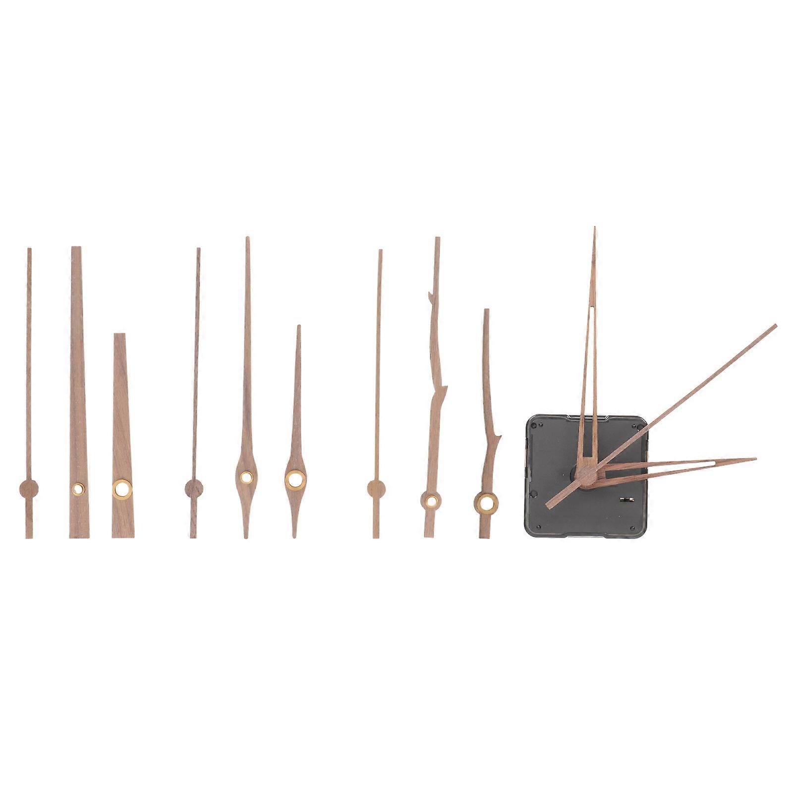 Quartz Wall Clock Movement Mechanism with Mechanical Pointer 4 Piece Set for Clock Repair Parts