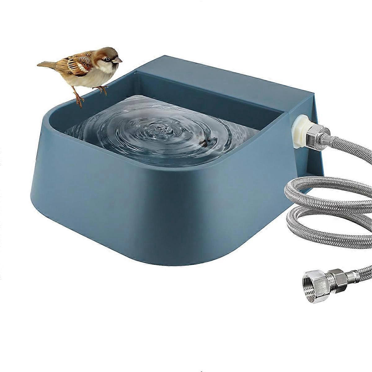 Automatic Dog Water Dispenser with Float Valve, 3/4inch Anti-Bite Metal Pipe, Outdoor Automatic Wat
