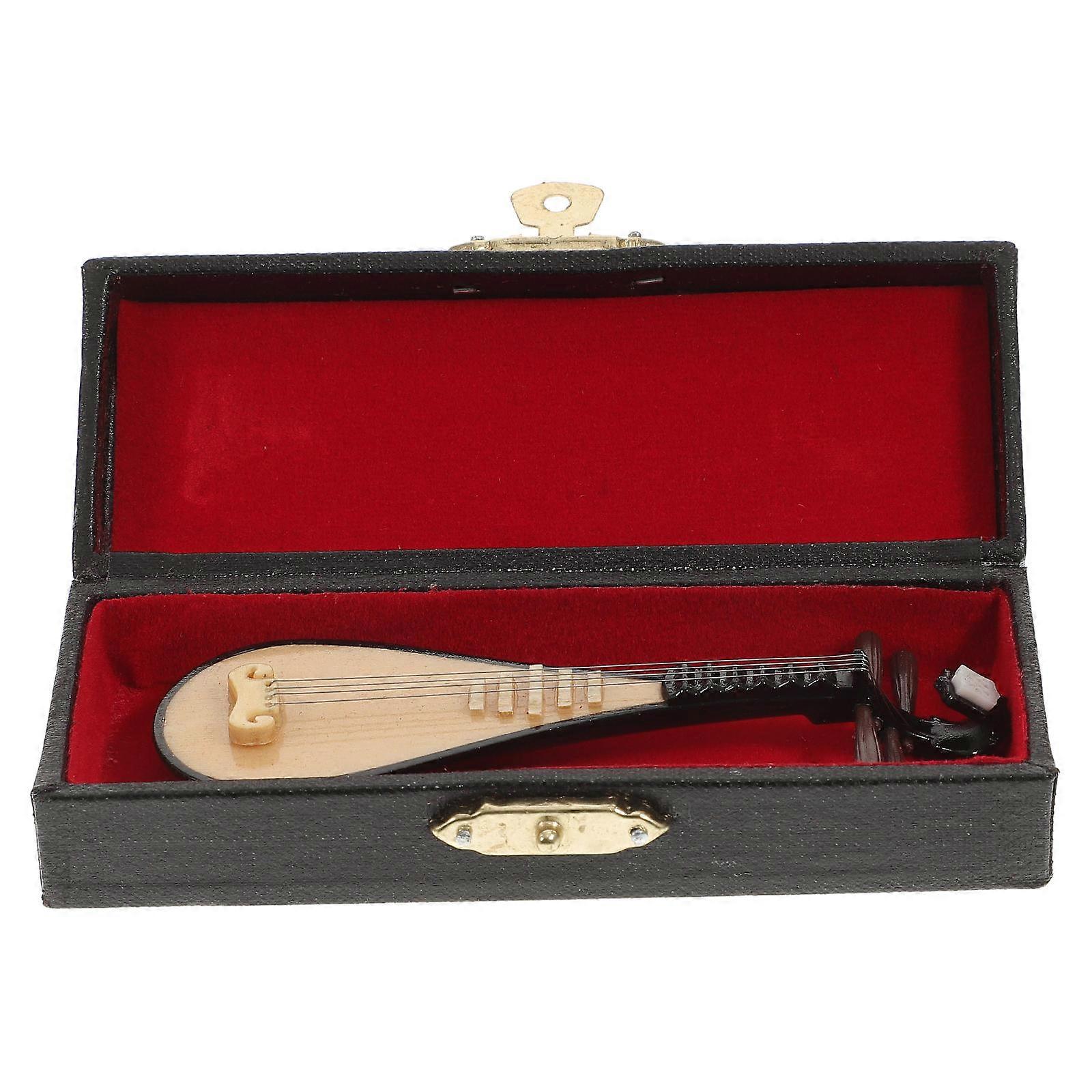 Mini Lute Pipa Model 1Pc Realistic Appearance As Photography Prop For Photography Sessions Compact Design