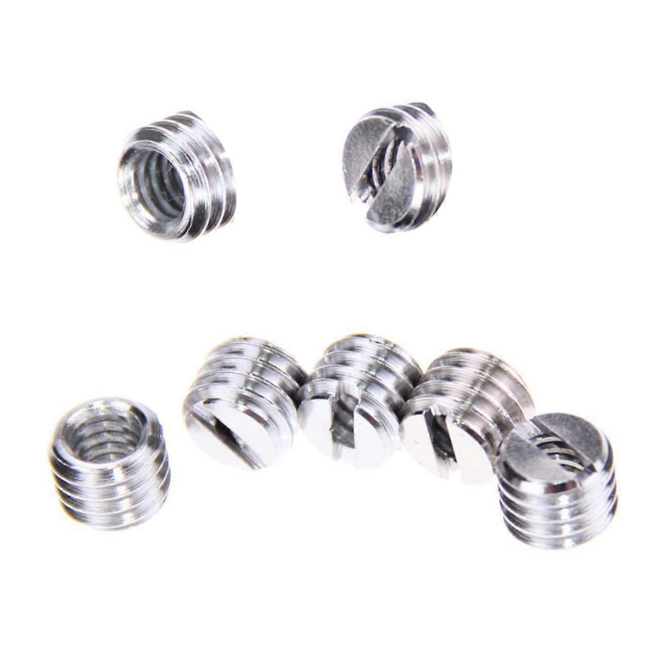 20Piece Camera Thread Adapter Screw for Tripod Quick Release Plate, Lightweight, Durable, Silver