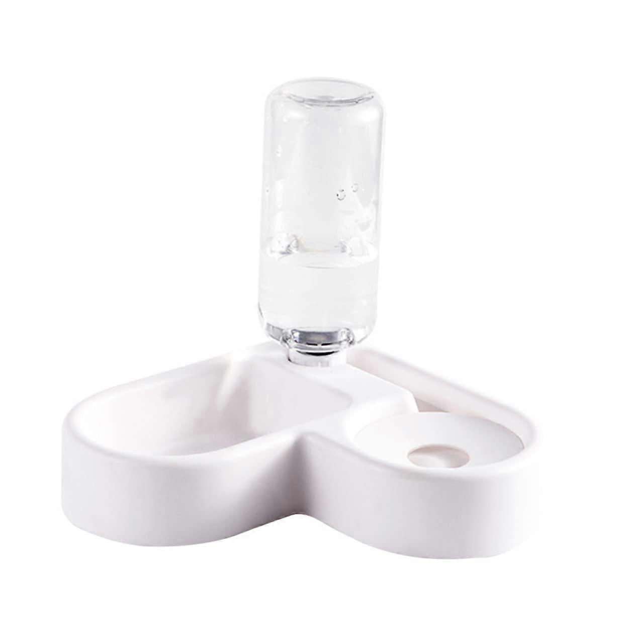 Automatic pet food and water bowl with nonslip design for cats and dogs, practical feeding and watering solution, unique.