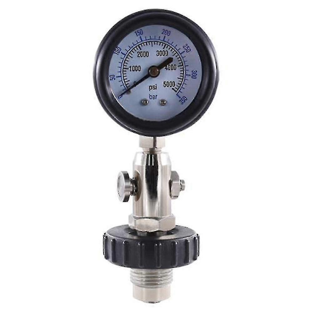 New Din Tank Pressure Checker For Scuba Diving With 350bar Gauge,diving Gauge With Handle