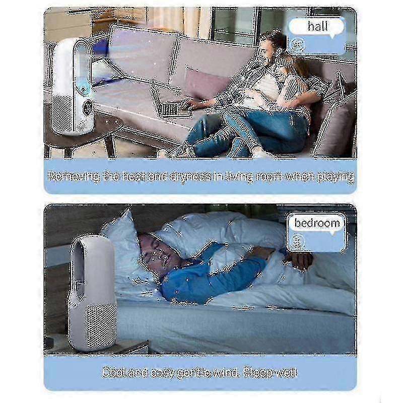 Raffreddatore d'aria portatile Ventilatore elettrico senza foglie Timer silenzioso a 6 velocit Condizionatore d'aria Ventola di raffreddamento Umidificatore Ventola di condizionamento -GSL