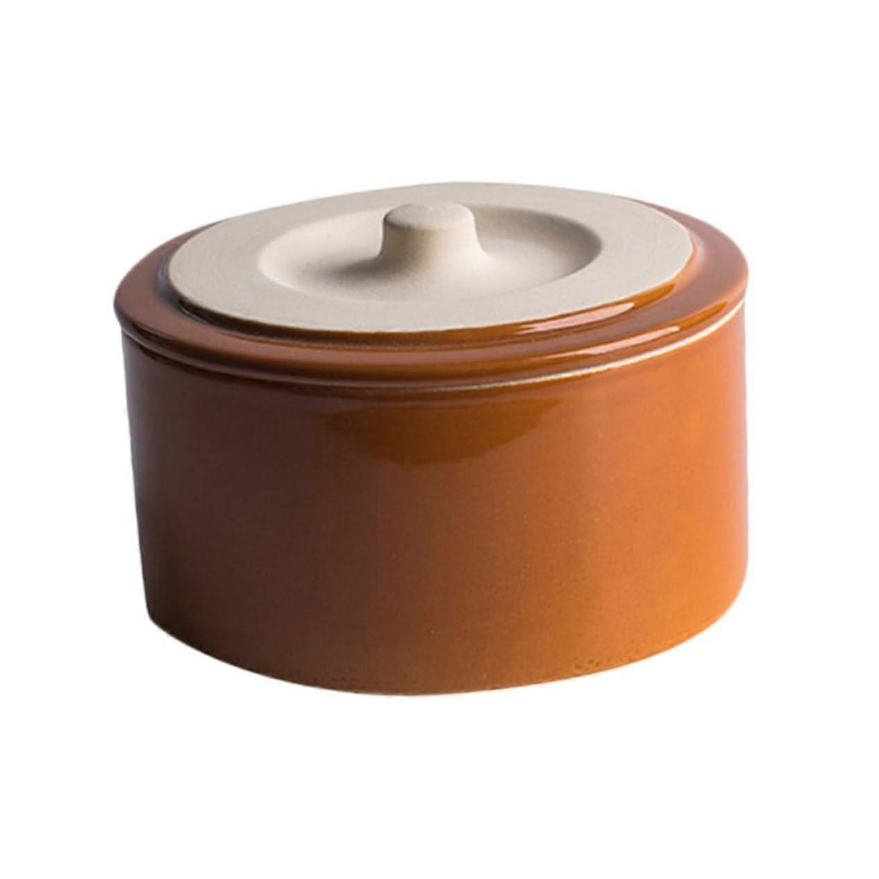 Ceramic Steam Bowl with Lid for Steaming Eggs, Soups, Desserts, Vintage Rice Storage, Kitchen Cooking Tool 1